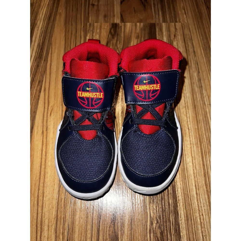 NEW Boy's 10c Nike TEAM HUSLE D9 (TD) Toddler Shoes Sneakers AQ4226 403 Toddler